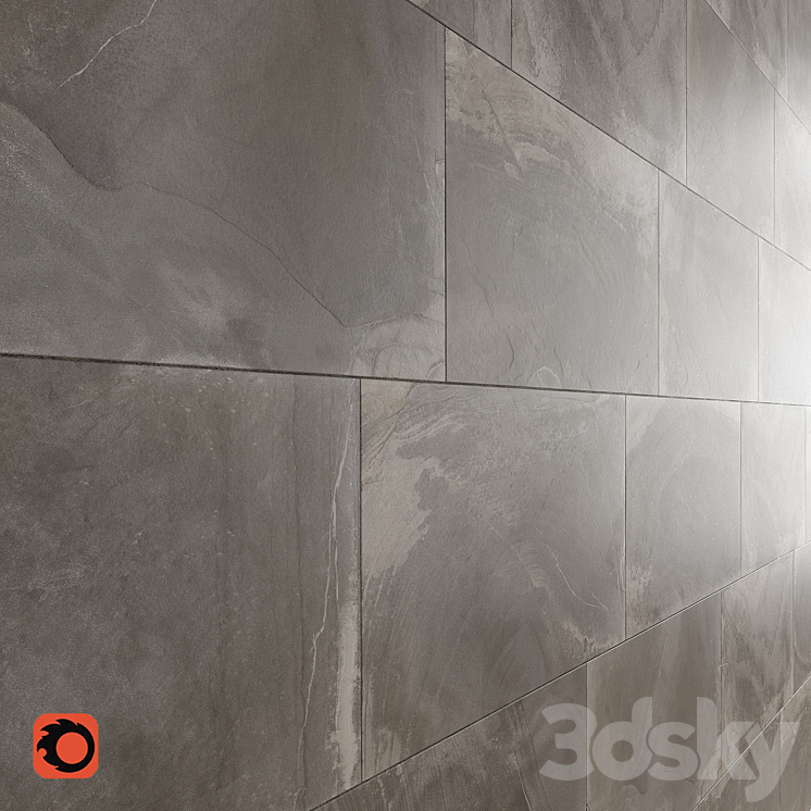 Slate Collection Wall Tiles 3D Model Free
