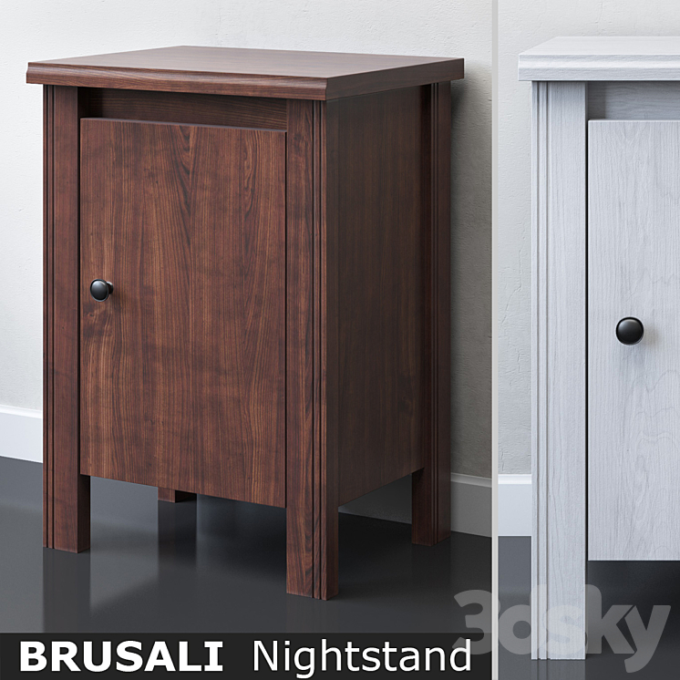 IKEA BRUSALI Bedside table Sideboard & Chest of drawer 3D model