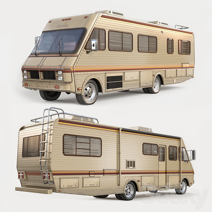 Fleetwood Bounder 1986 3D Model