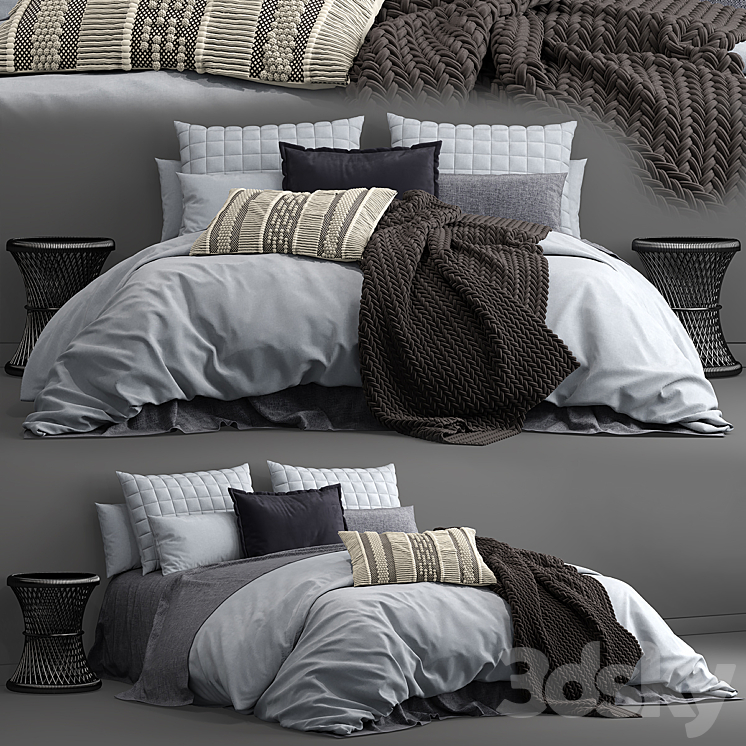 Bed adairs bed 3DS Max - thumbnail 1