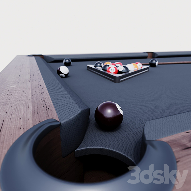 BRUNSWICK PARSONS BILLIARDS TABLE 3D Model