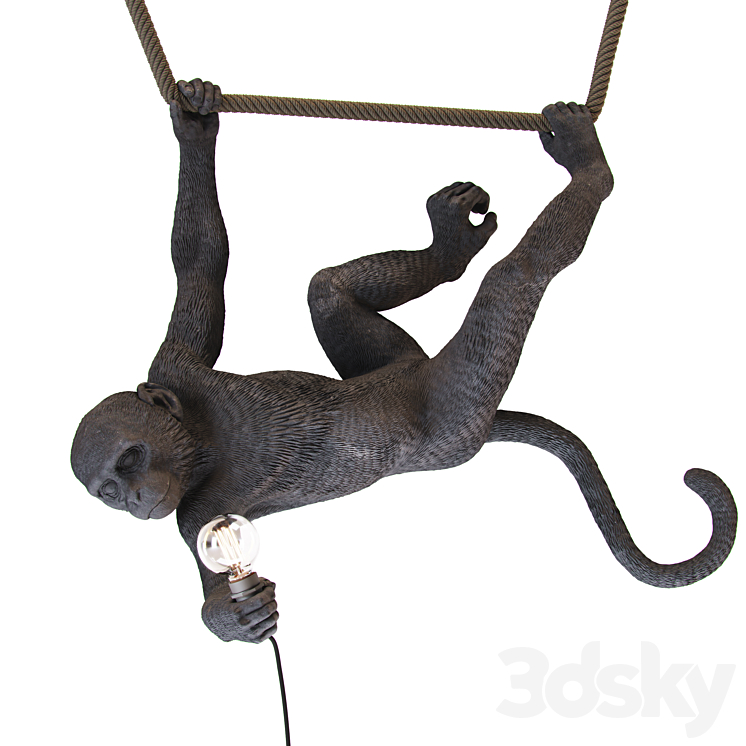 Monkey lamp swing 3DS Max - thumbnail 1