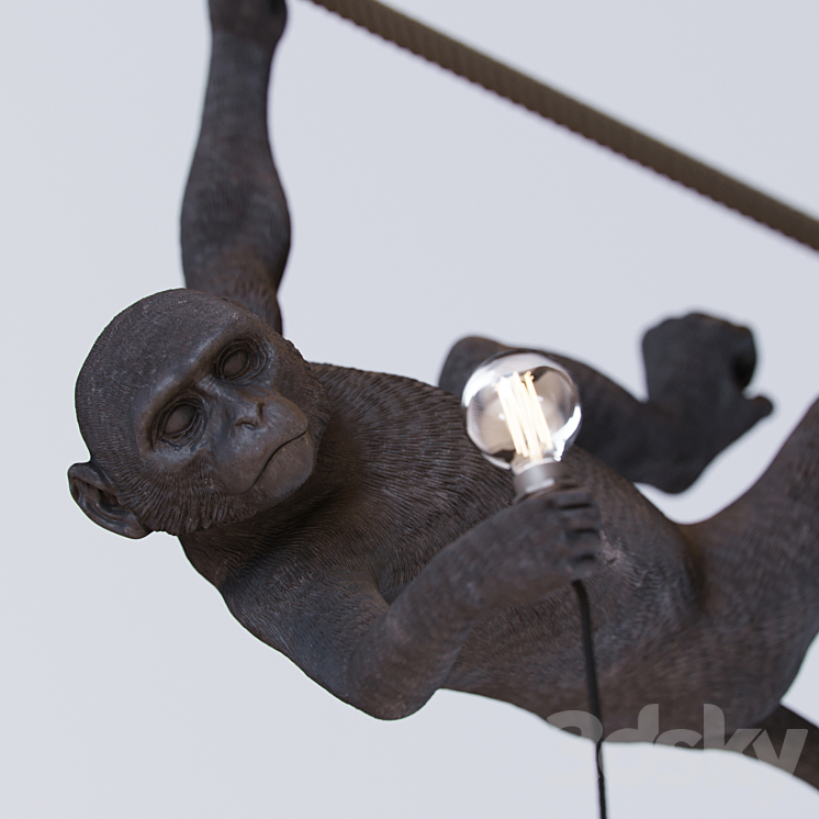 Monkey lamp swing 3DS Max - thumbnail 2