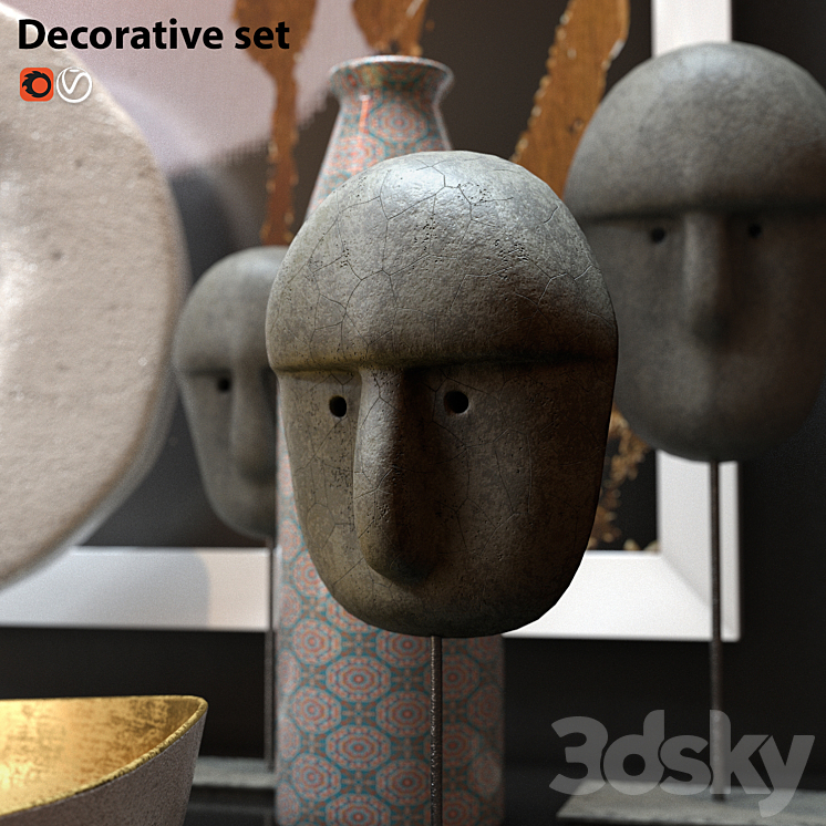 Decorative set 3D Model