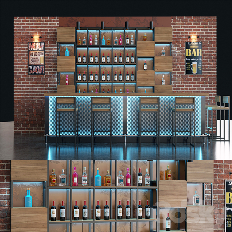 Bar 3D Model
