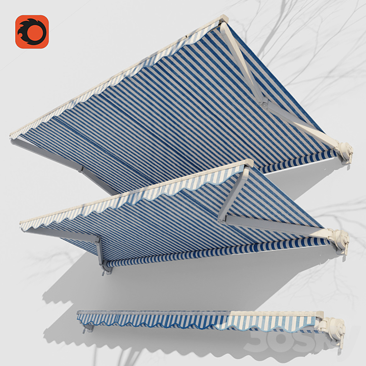 Casset awning 3DS Max - thumbnail 1