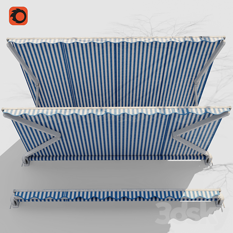 Casset awning 3DS Max - thumbnail 2