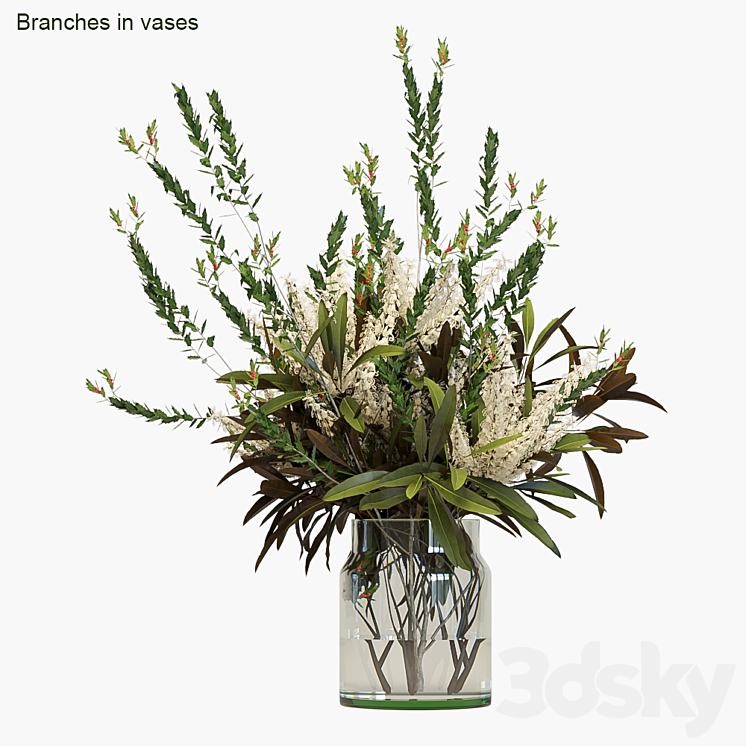 Branches in vases # 4