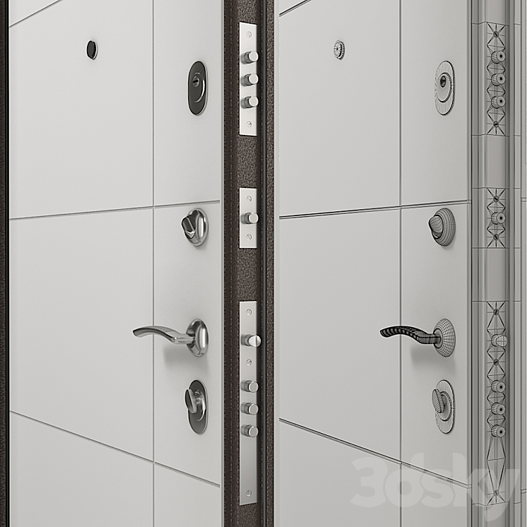 Entrance door Torex Series Delta M 10 D23 3D Model