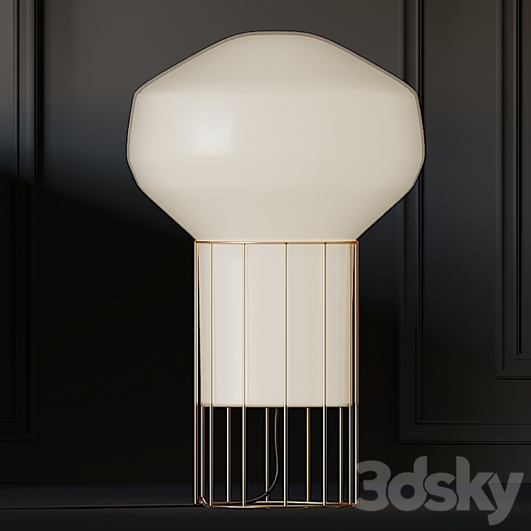 JWDA Concrete FollowMe Rechargeable and Aerostat Table Lamps 3D Model
