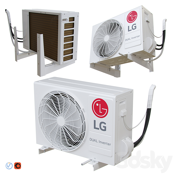 LG - P12SP (external air conditioning unit)