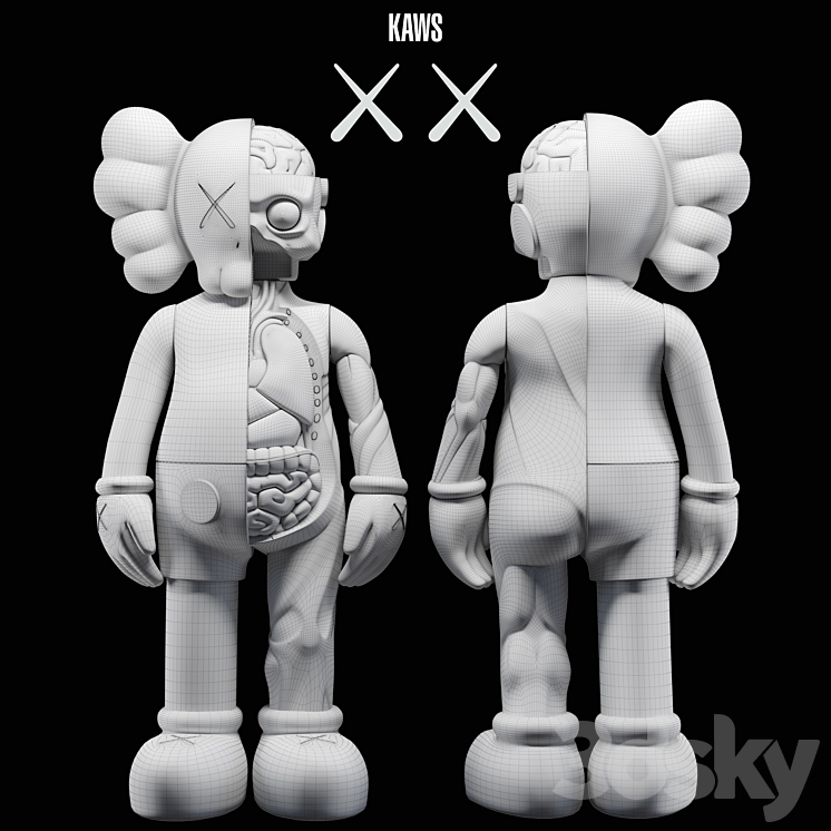 KAWS Flayed Companion 3D Model