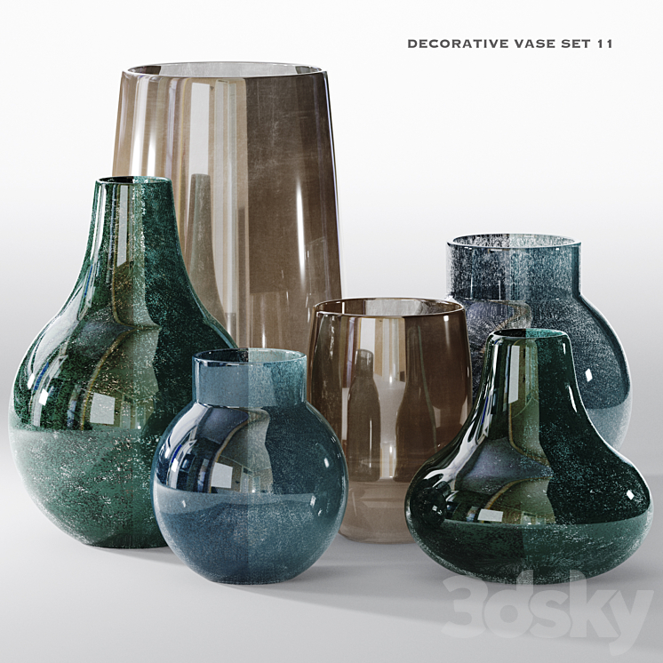 decorative vase 11 3DS Max - thumbnail 1