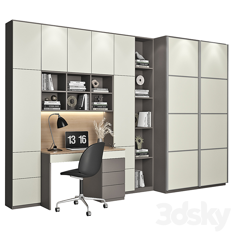Furniture composition 90 3D Model