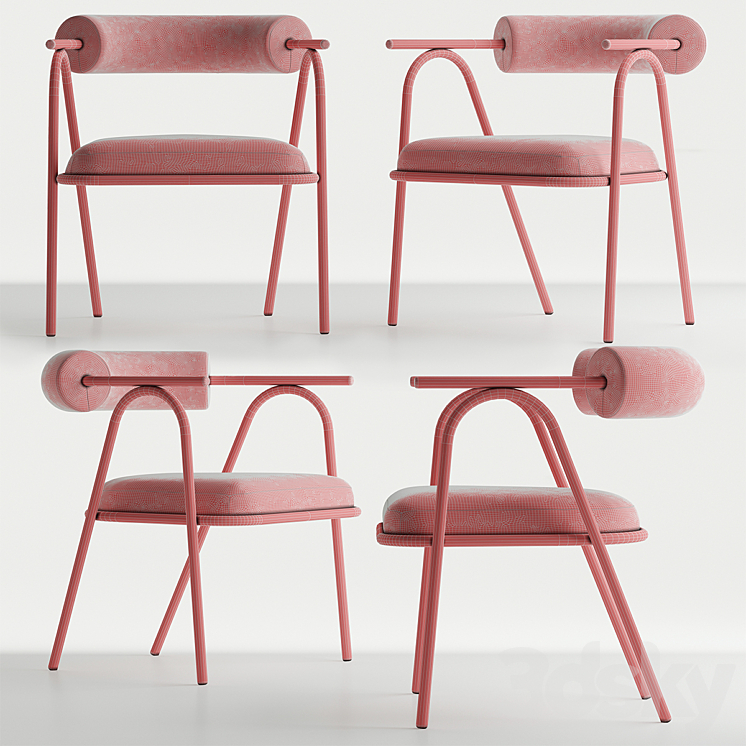 My home collection baba bar stool 3DS Max - thumbnail 2