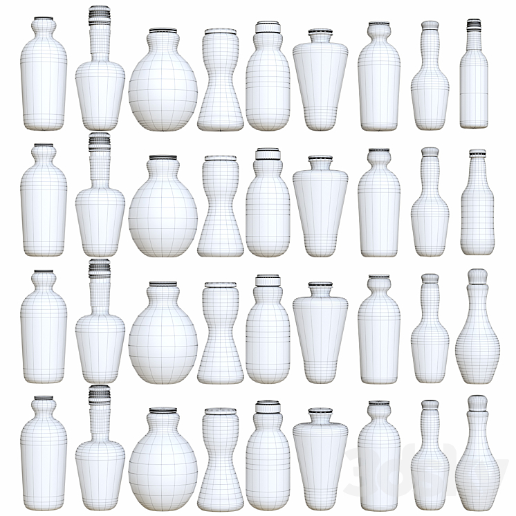 StoreBottleSet3 3D Model