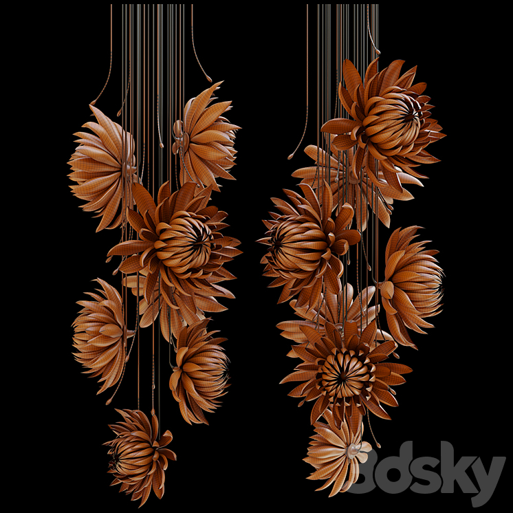 Chandelier Light Vargov 3D Model