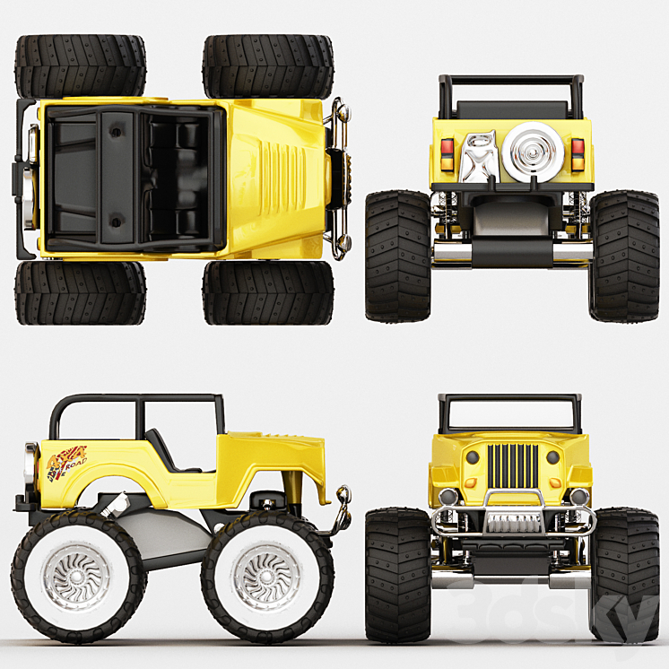 Inertial SUV OFFROAD 4X4 3DS Max - thumbnail 2