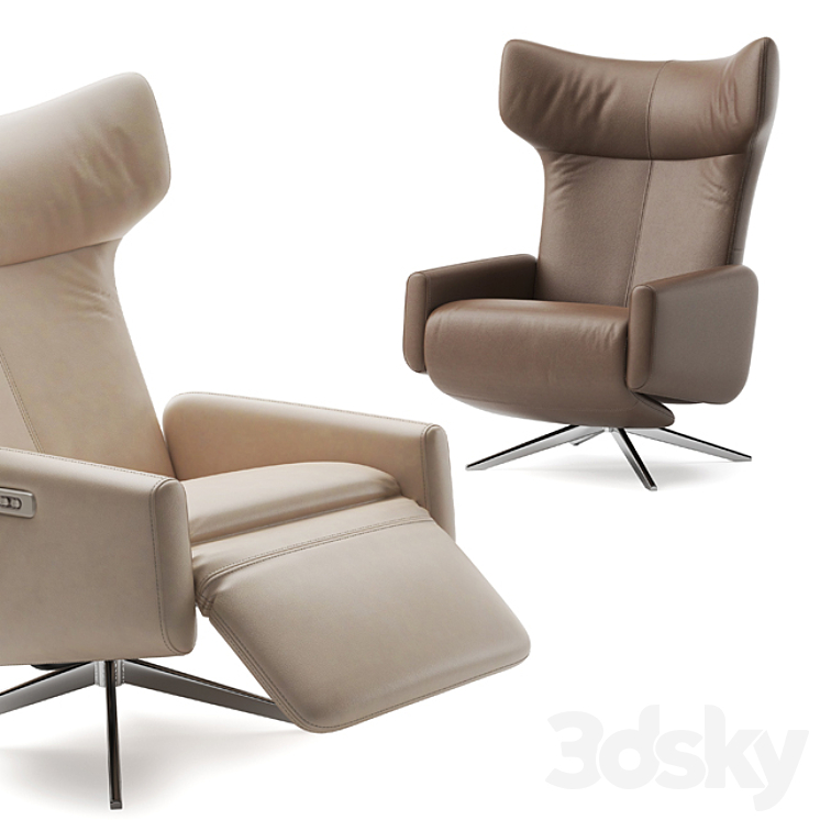 Reclining Chair John Lewis Dane Electric Recliner Armchair 3DS Max - thumbnail 1