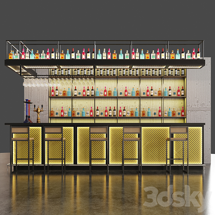 Bar 2 3D Model