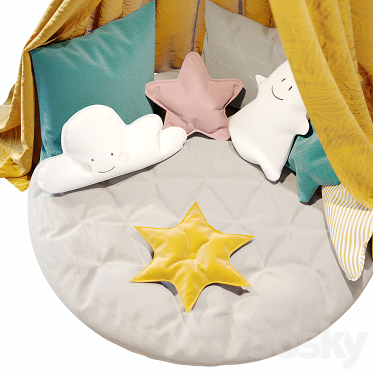 Canopy_ with_decor_02 3D Model
