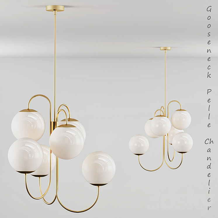 Pelle 2025 gooseneck chandelier