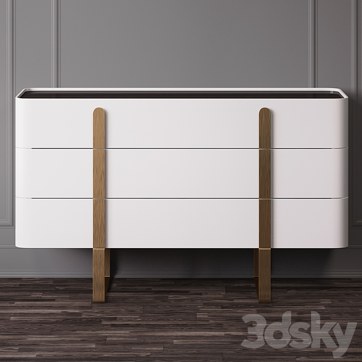 Chest and drawers EDEN by Capital Collections 3DS Max - thumbnail 2