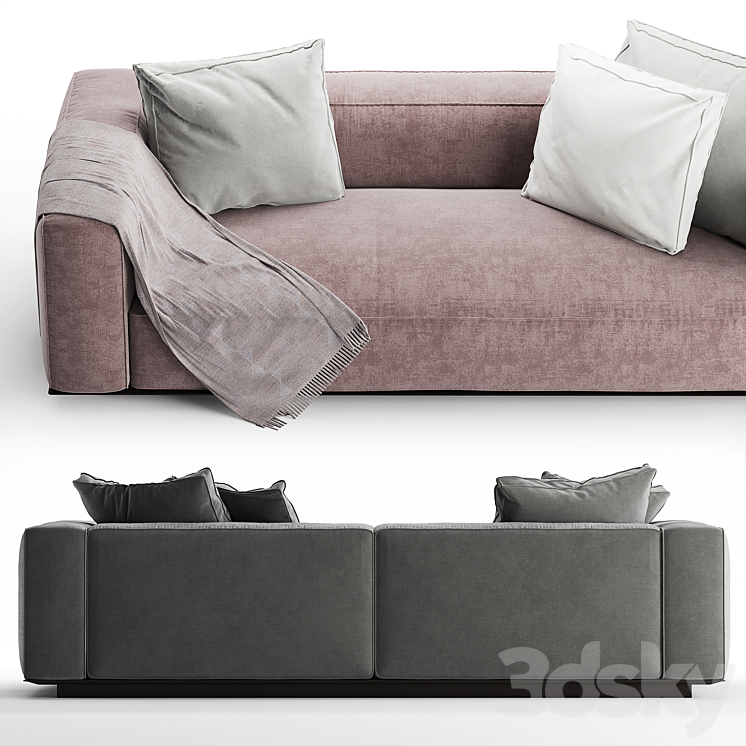 Flexform grandemare sofa 3D Model