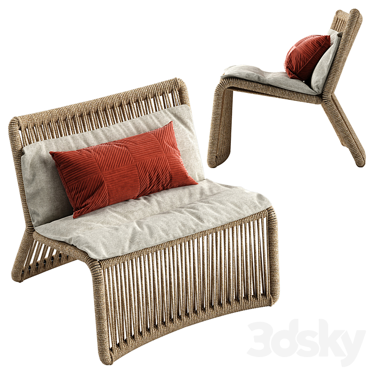 Talenti cliff armchair 3D Model