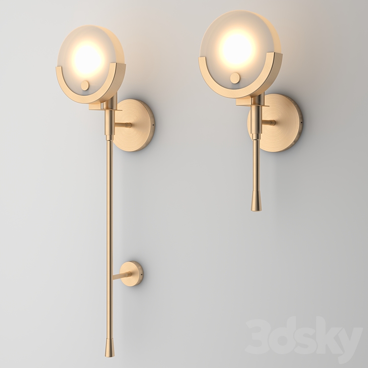 Jade Lighting LLC Nordic Post Wall Lamp 3DS Max - thumbnail 1