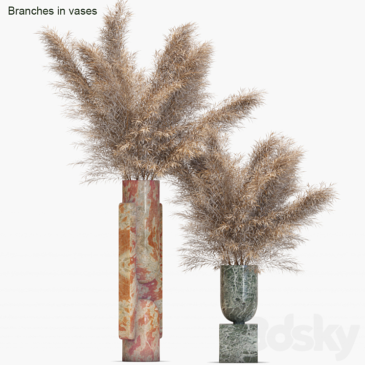 Branches in vases # 19: Dried 3DS Max - thumbnail 1