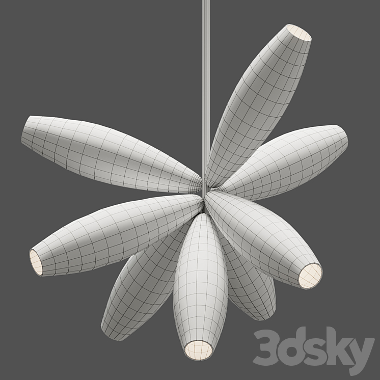 Gem Cluster Chandelier 09 Transparent by Giopato & Coombes 3D Model