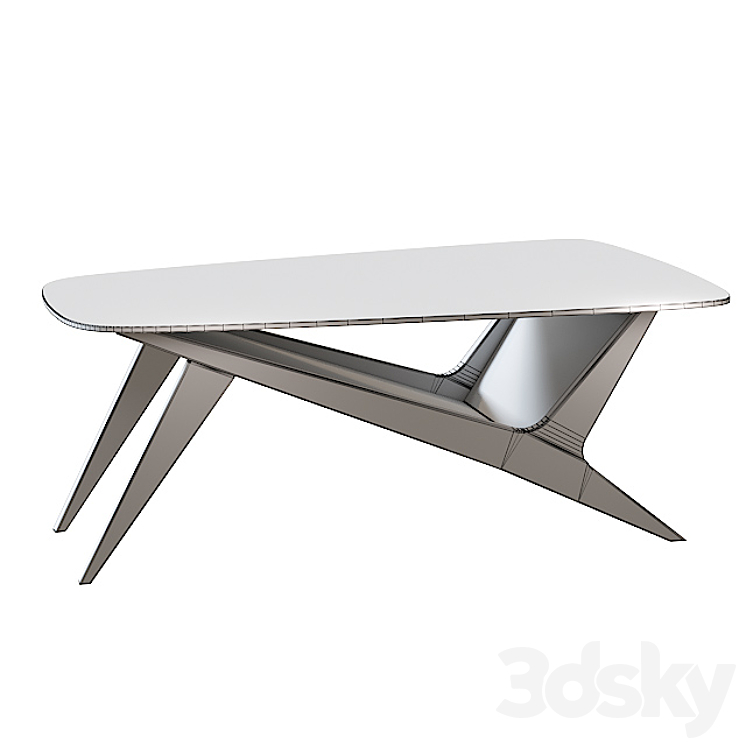 West Elm Marcio Display Coffee Table Table 3D model