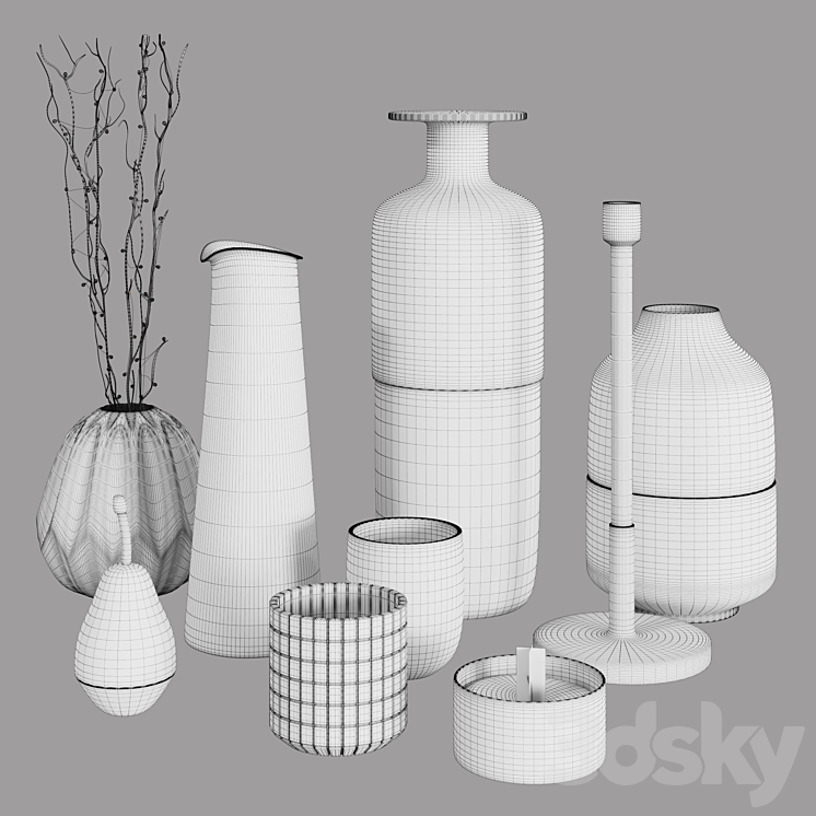 Decor set 03 3D Model