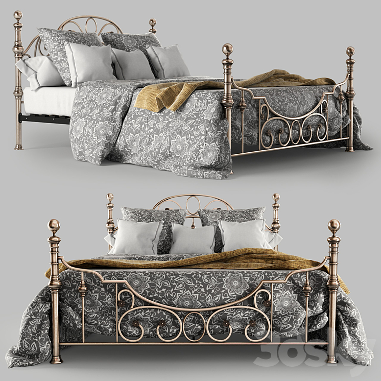 Bed Tetchair VICTORIA 3DS Max - thumbnail 1