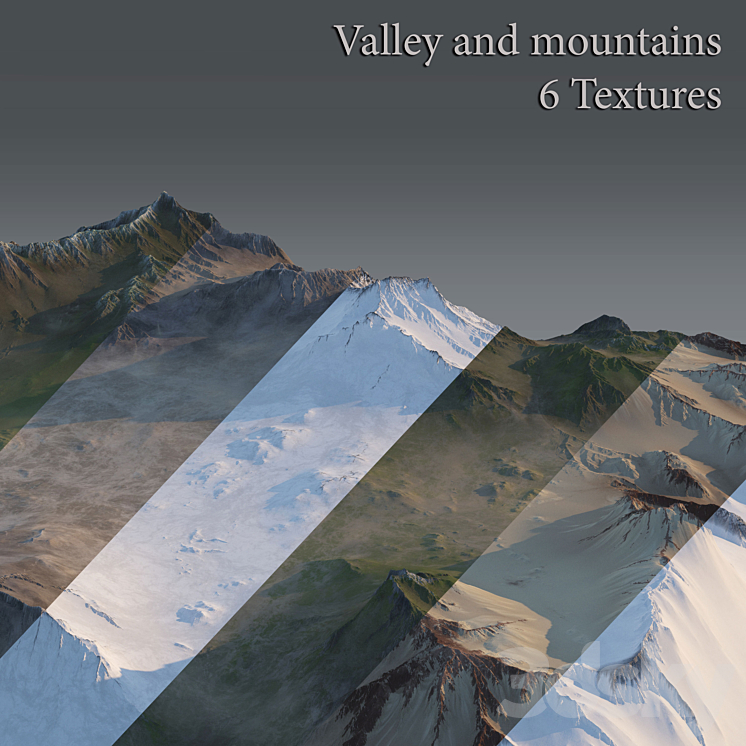 Valley and mountains 3DS Max - thumbnail 1