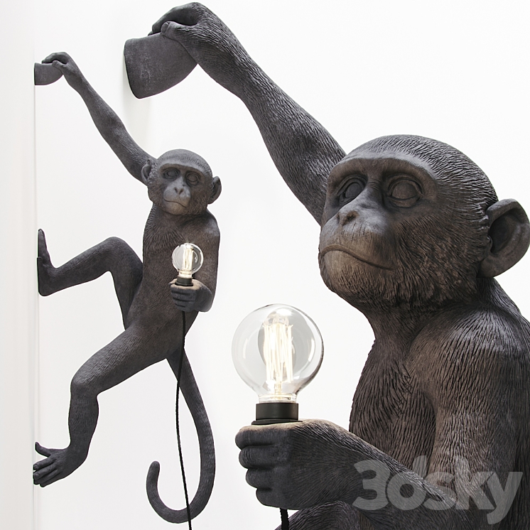 The Monkey Lamp Hanging Version Right 3DS Max - thumbnail 1