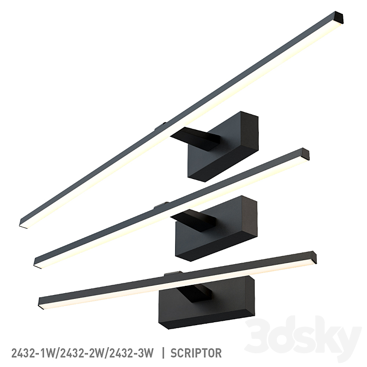 Favorite 2432-1W 2432-2W 2432-3W 3D Model