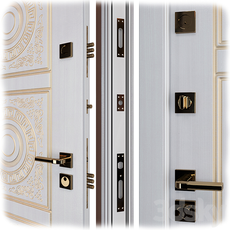 Entrance metal door of Bezha 6 (Your Frame) 3D Model