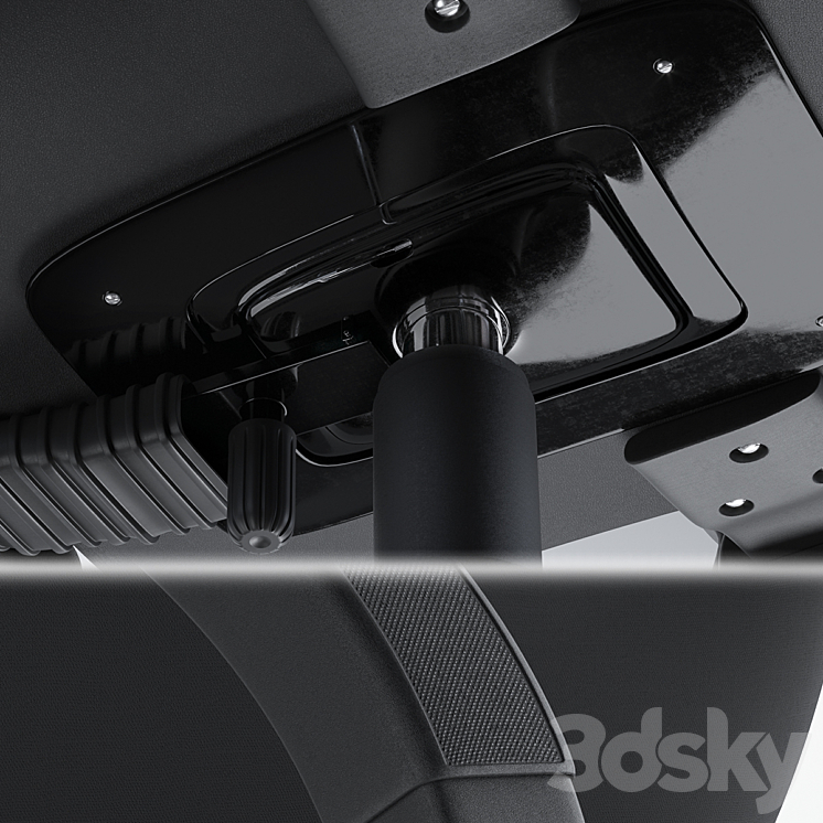 Operator's chair Bureaucrat CH-687AXSN / # B 3D Model