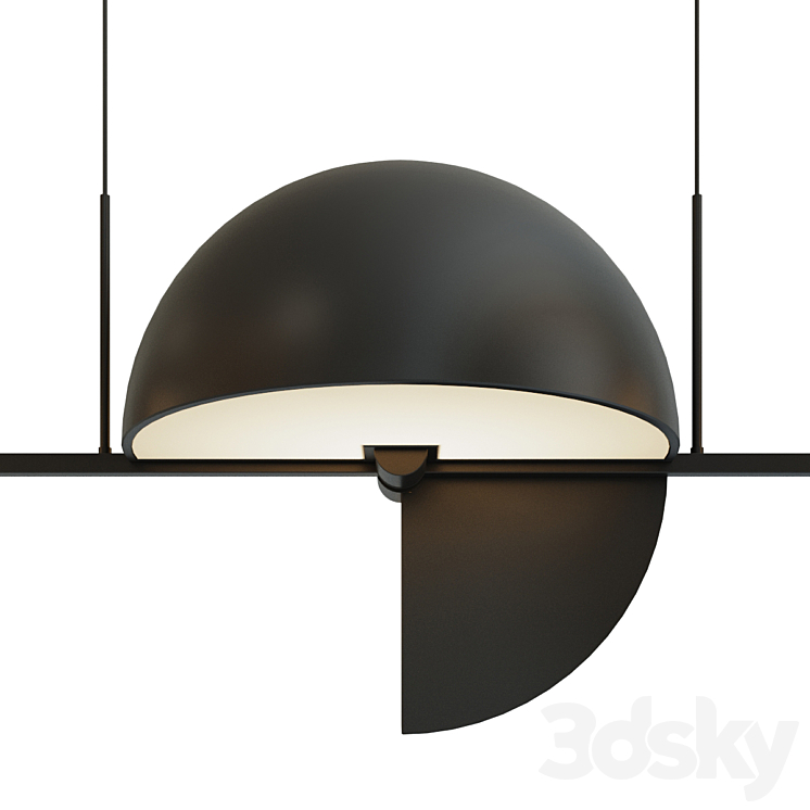 Pendant lamp Trapeze Triplette by oblure 3D Model