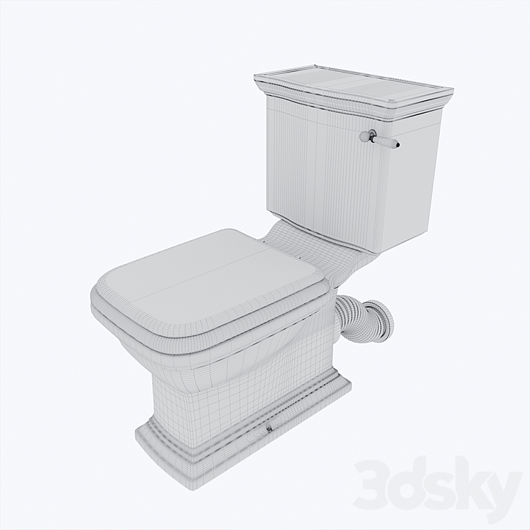 Redcliffe close (Imperial bathroom) Toilet and Bidet 3D model
