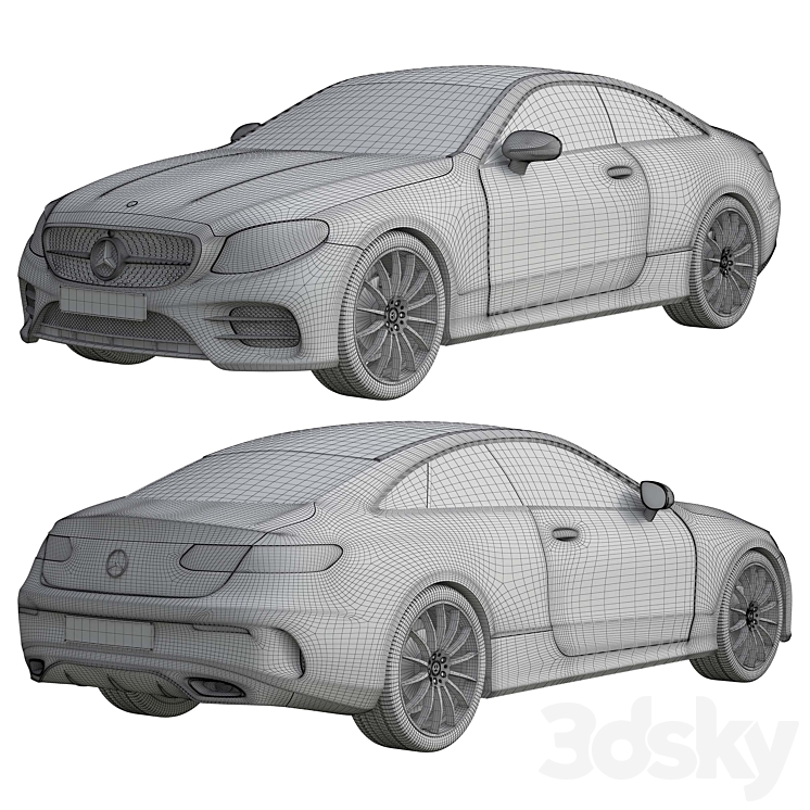 Mercedes Benz E class C238 3DS Max - thumbnail 2