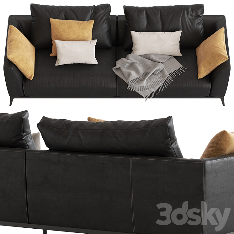 Flou Oliver Sofa type3 3D Model
