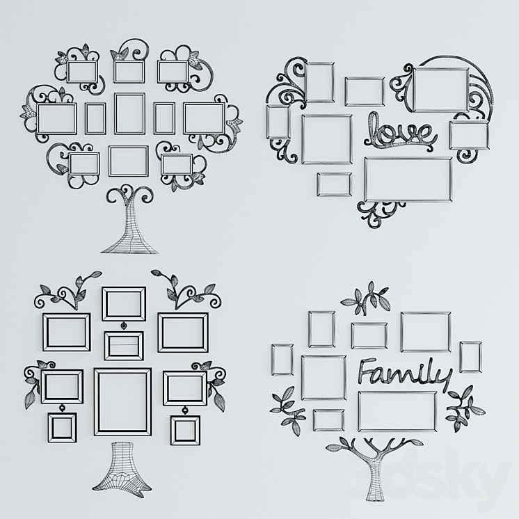 Family tree 3DS Max - thumbnail 2