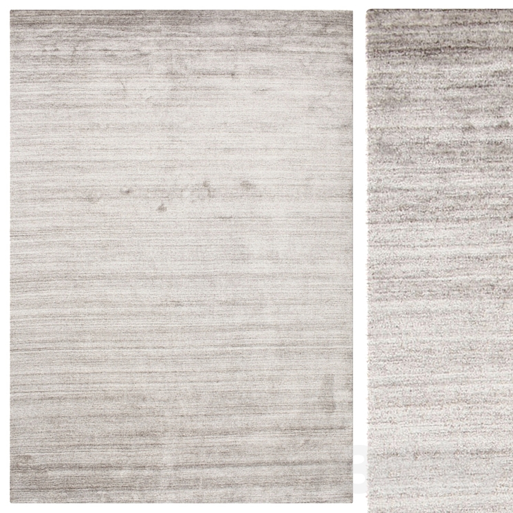 carpet Bamboo silk Loom – Warm Gray 3DS Max - thumbnail 1