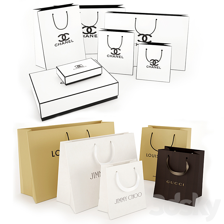 paper bags 3D Model