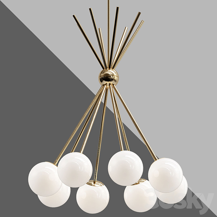 Chandelier luxor 3DS Max - thumbnail 1