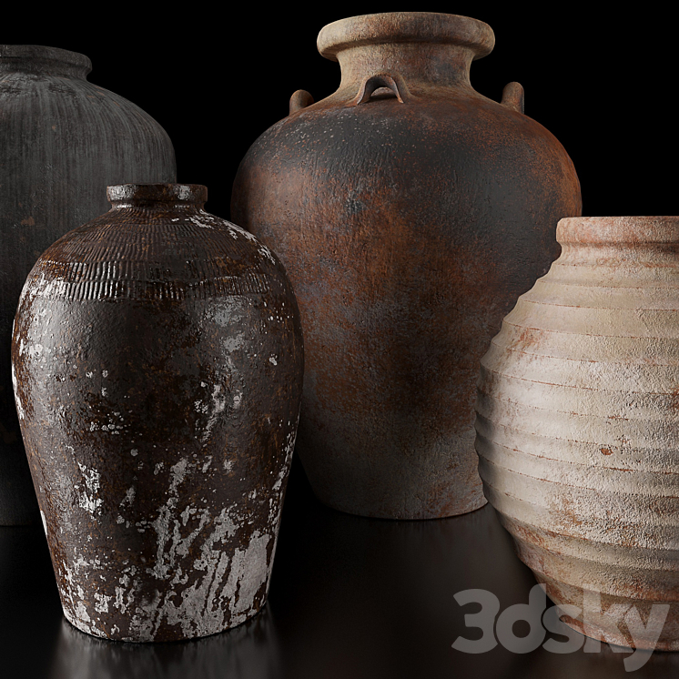 Rh vases collection 3DS Max - thumbnail 2
