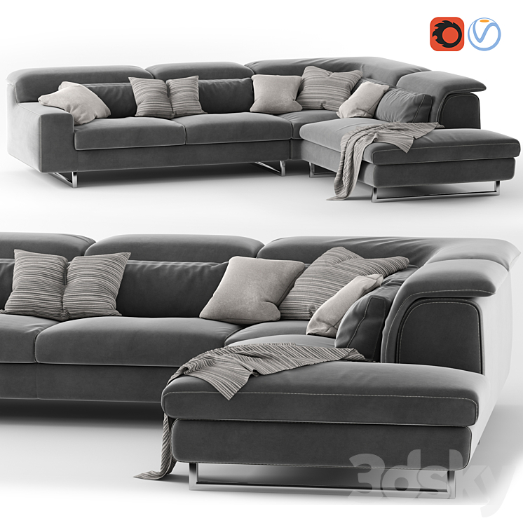 Sofa Sound GAMMA 3D Model